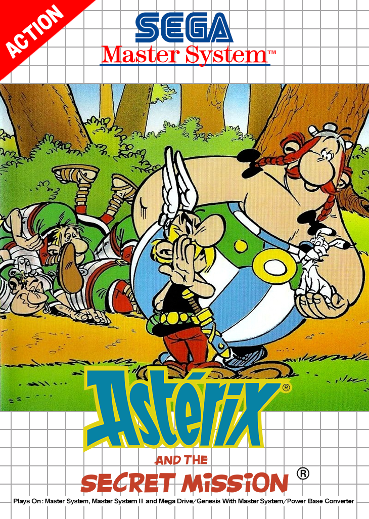 Asterix And The Secret Mission Sega Master System Print Poster