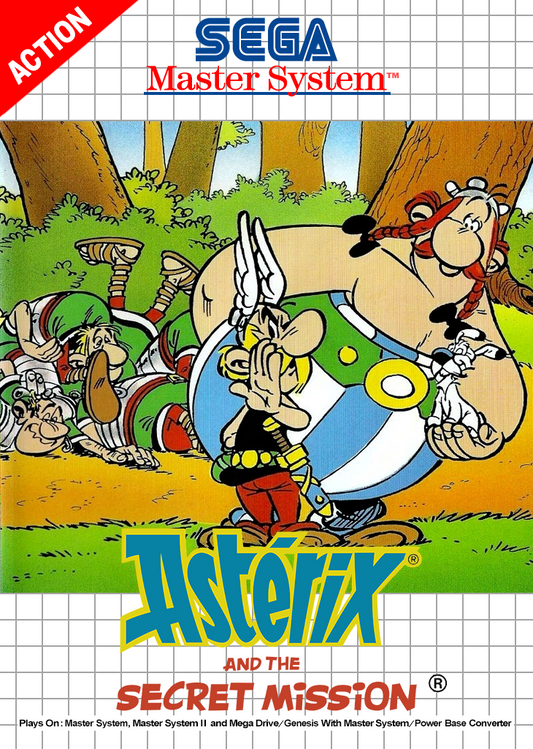 Asterix And The Secret Mission Sega Master System Print Poster