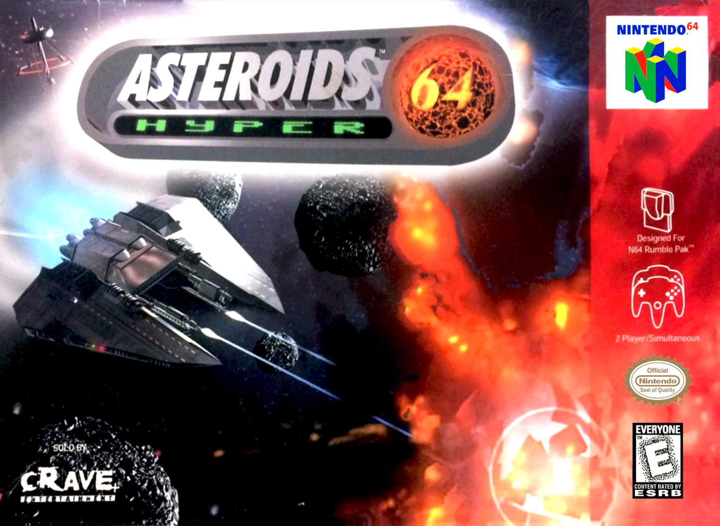 Asteroids Hyper 64 N64 Keychain