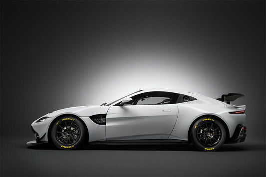 Aston Martin Gt4 White Sporty Car Art Indoor Decor Jigsaw Puzzle