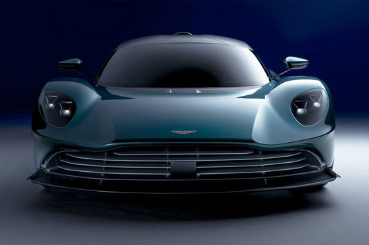 Aston Martin Valhalla Black Front View Art Home Decor Jigsaw Puzzle