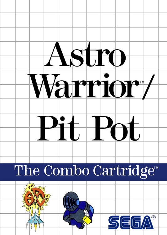 Astro Warrior & Pit Pot Sega Master System Print Poster
