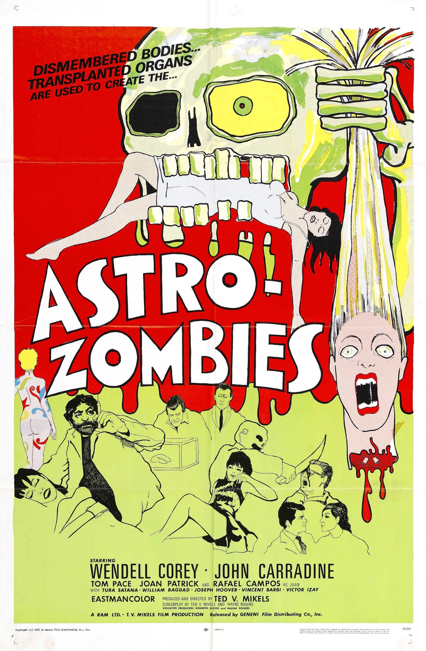 Astro Zombies 02 Movie Magnet