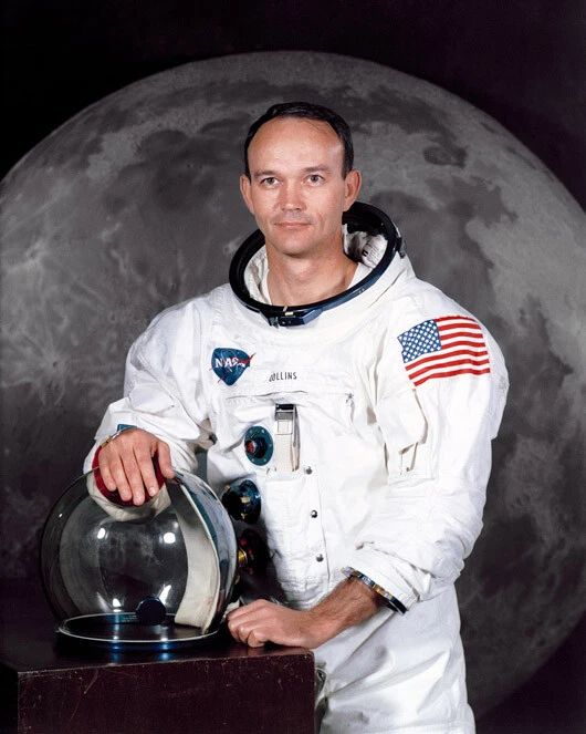 Astronaut Pilot Michael Collins Glossy Keychain Apollo 11 Print Moon Keychain