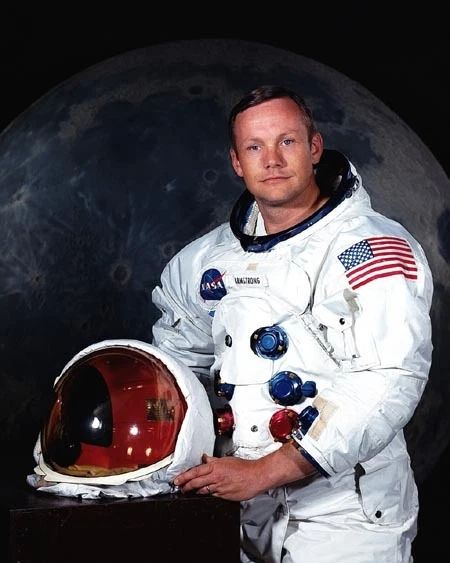 Astronaut Pilot Neil Armstrong Glossy Keychain Apollo 11 Print Moon Keychain