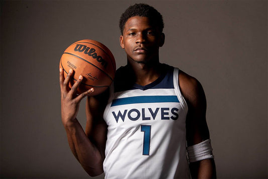 Athlete Anthony Edwards Minnesota Posing Timberwolves Team Jigsaw Puzzle
