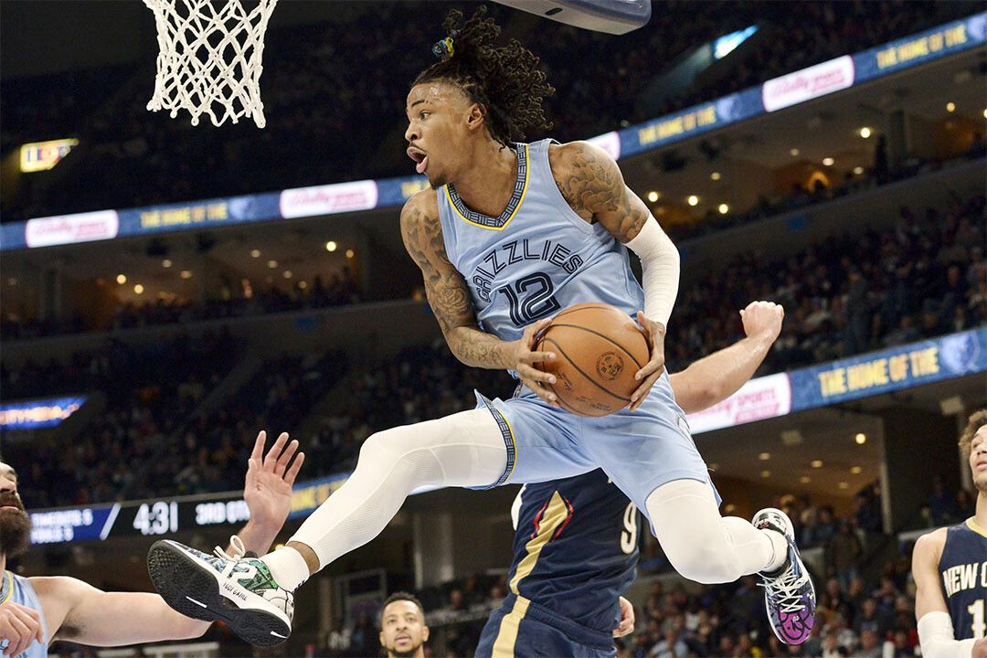 Athlete Ja Morant 12 Memphis Grizzlies Basketball Team Jigsaw Puzzle