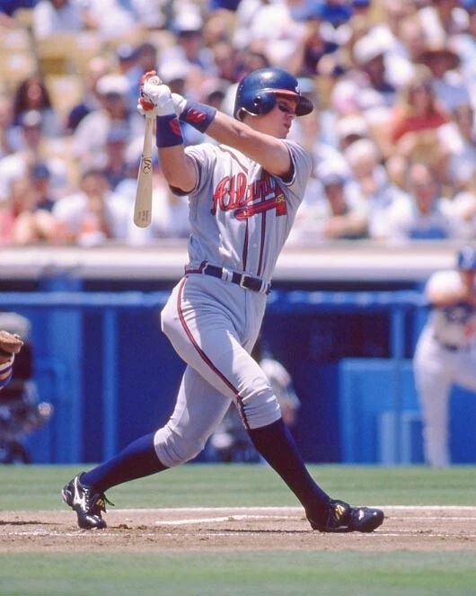 Atlanta Braves Chipper Jones Glossy Photo Baseball Poster Print Hof 2018
