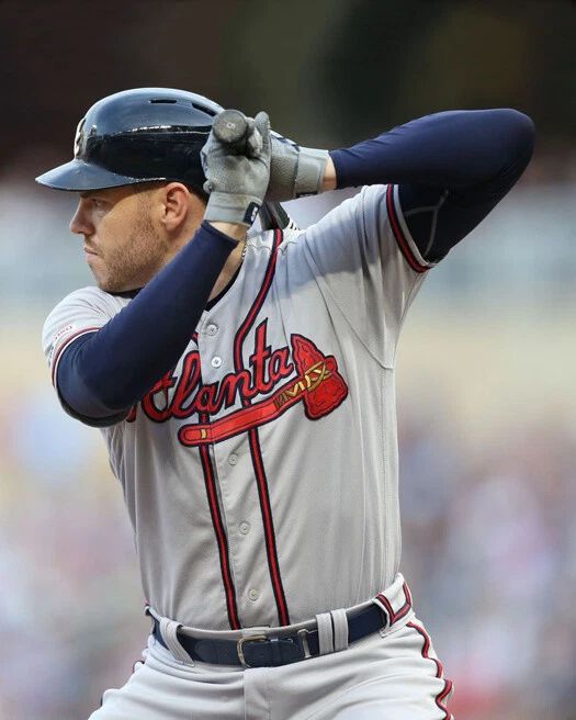 Atlanta Braves Freddie Freeman Glossy Keychain Baseball Keychain