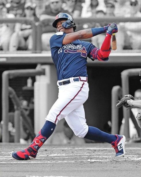 Atlanta Braves Ronald Acuna Jr Glossy Spotlight Keychain Baseball Keychain 2