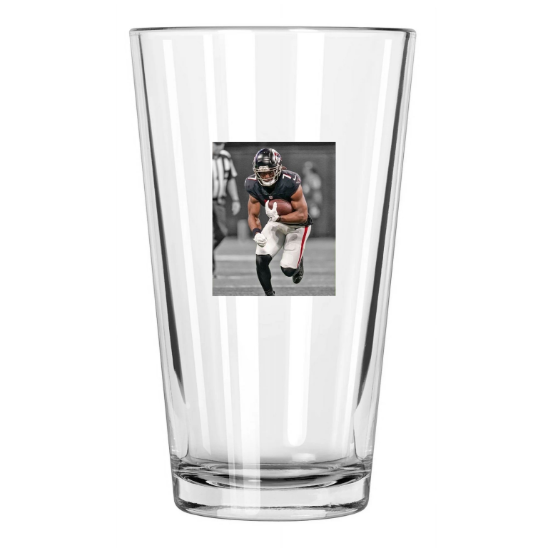 Atlanta Falcons Bijan Robinson Photo Spotlight Pint Beer Drinking Glass