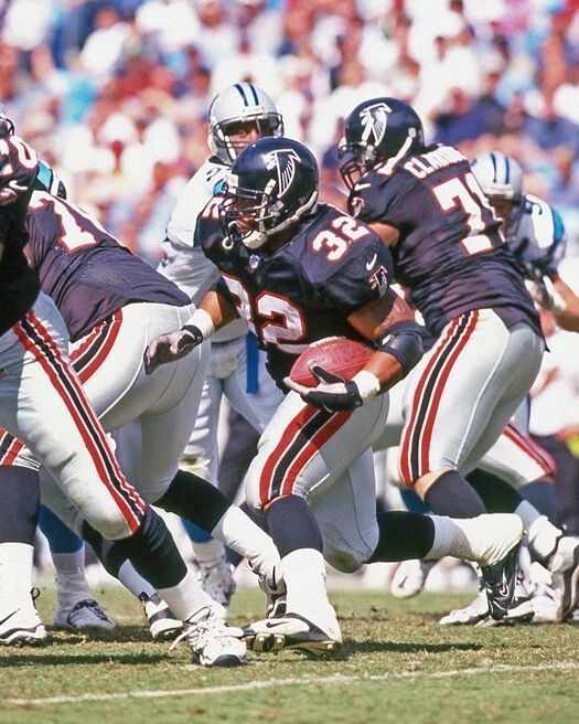 Atlanta Falcons Jamal Anderson Glossy Photo Football Print Poster 1