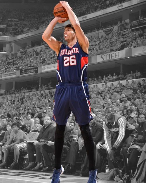 Atlanta Hawks Kyle Korver Glossy Magnet Spotlight Basketball Magnet