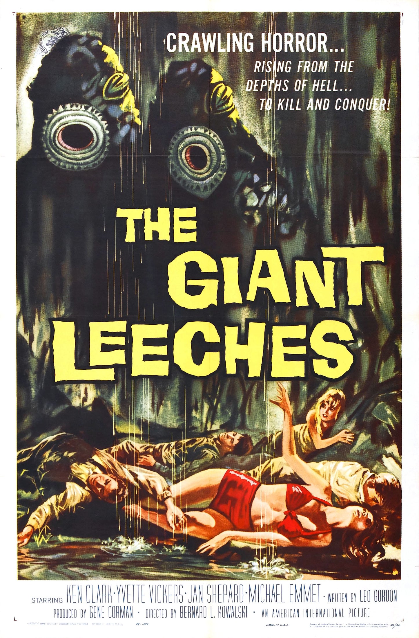 Attack Of Giant Leeches 01 Movie Magnet