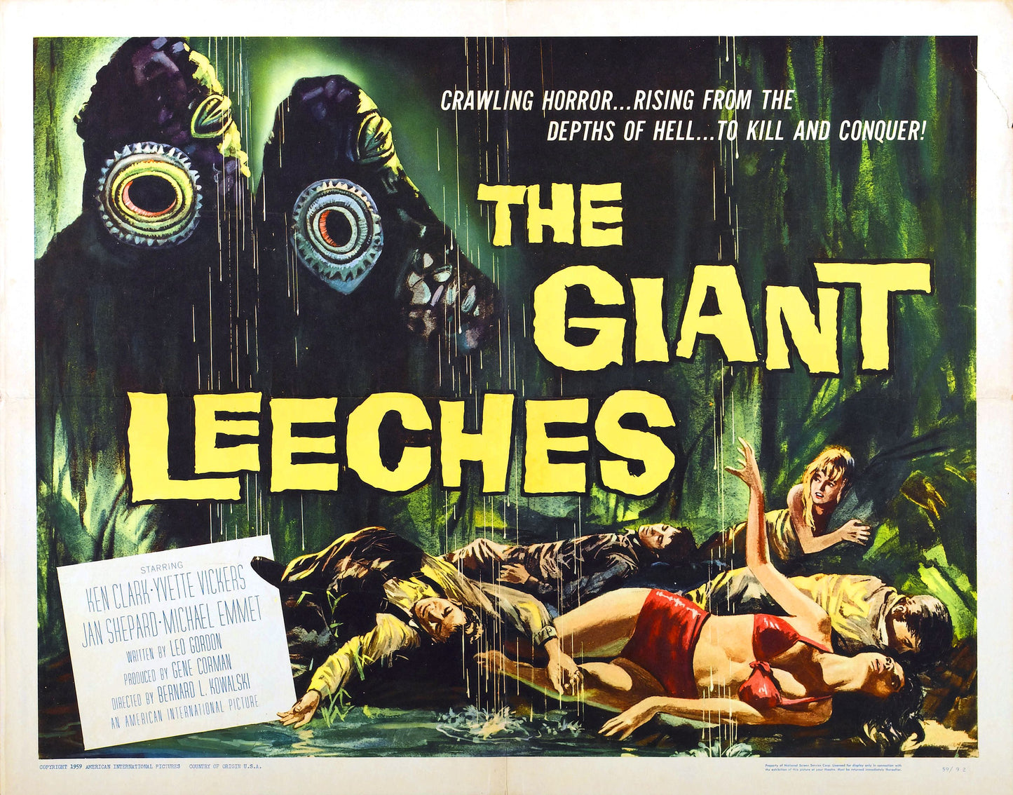 Attack Of Giant Leeches 02 Movie Magnet