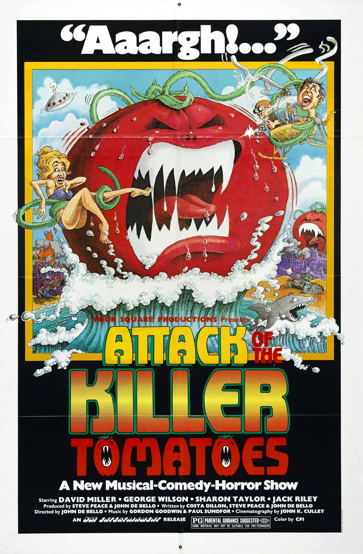 Attack Of Killer Tomatoes 01 Movie Magnet