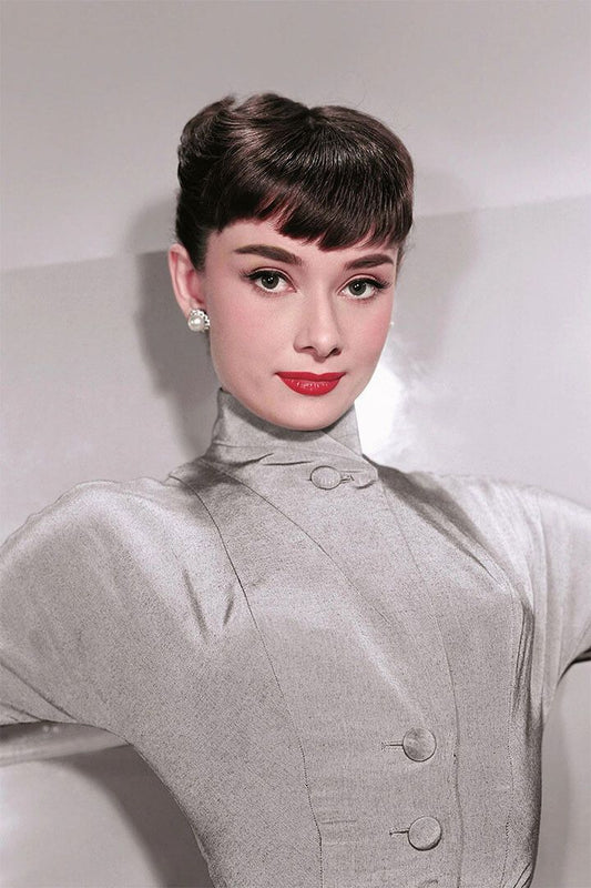 Audrey Hepburn Actress Posed Pretty Painting Jigsaw Puzzle