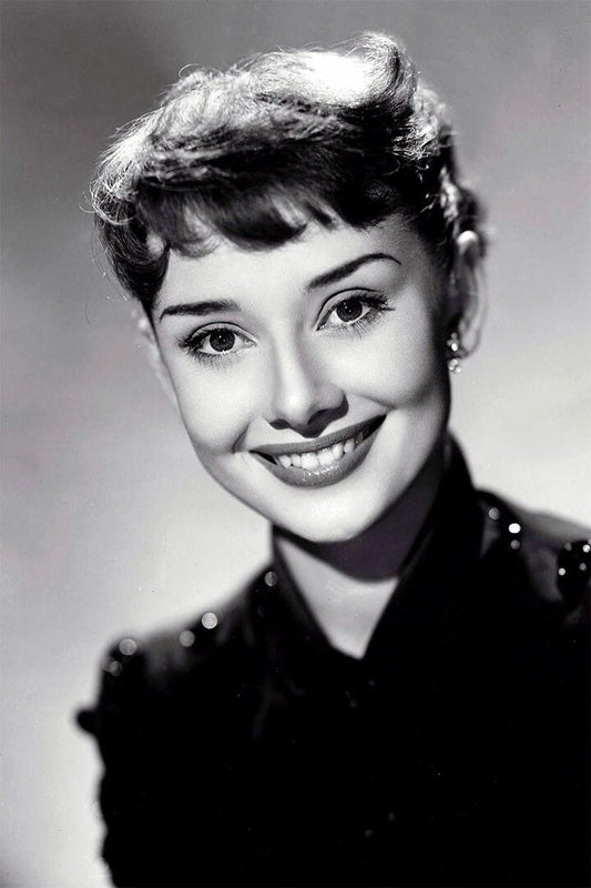 Audrey Hepburn Actress Smile Posed Painting Jigsaw Puzzle