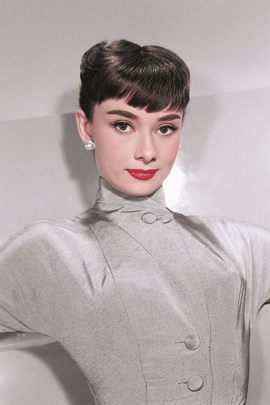 Audrey Hepburn Actress Vintage Movie Star Decor Wall Art Jigsaw Puzzle