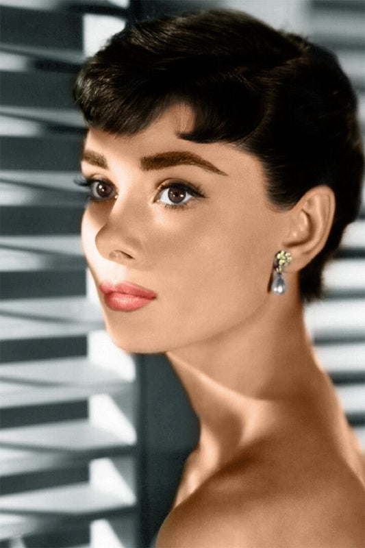 Audrey Hepburn Beautiful Actress Portrait By The Window Art Home Jigsaw Puzzle