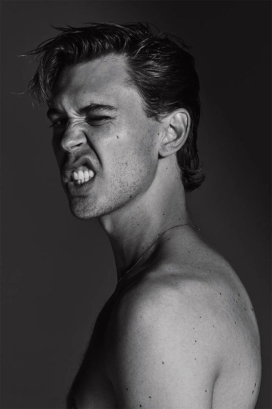 Austin Butler American Artist And Artist Black White Jigsaw Puzzle