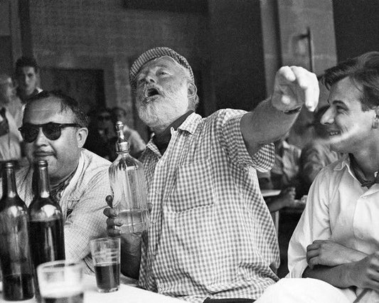 Author Ernest Hemingway Glossy Photo Writer Print Havana Cuba Bar Poster