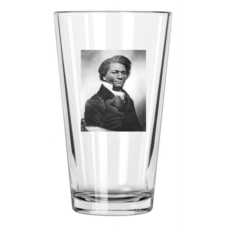 Author Frederick Douglass Photo Civil Rights Writer 2 Pint Beer Drinking Glass