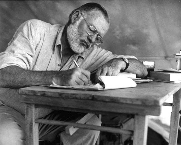 Author Journalist Ernest Hemingway Glossy Photo Print Poster Nobel Prize