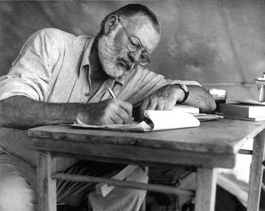 Author Journalist Ernest Hemingway Glossy Keychain Keychain Nobel Prize