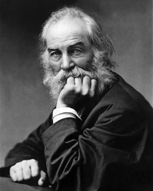 Author Journalist Walt Whitman Glossy Keychain Poet Print Writer Keychain 1