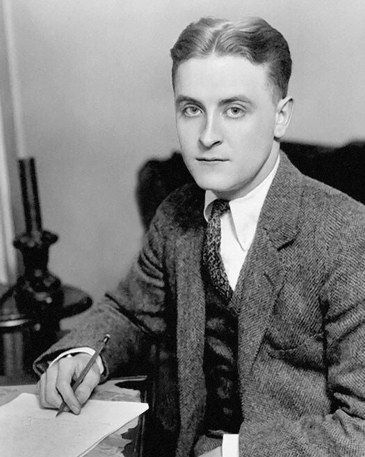 Author Novelist F 1. Scott Fitzgerald Glossy Keychain Writer Keychain