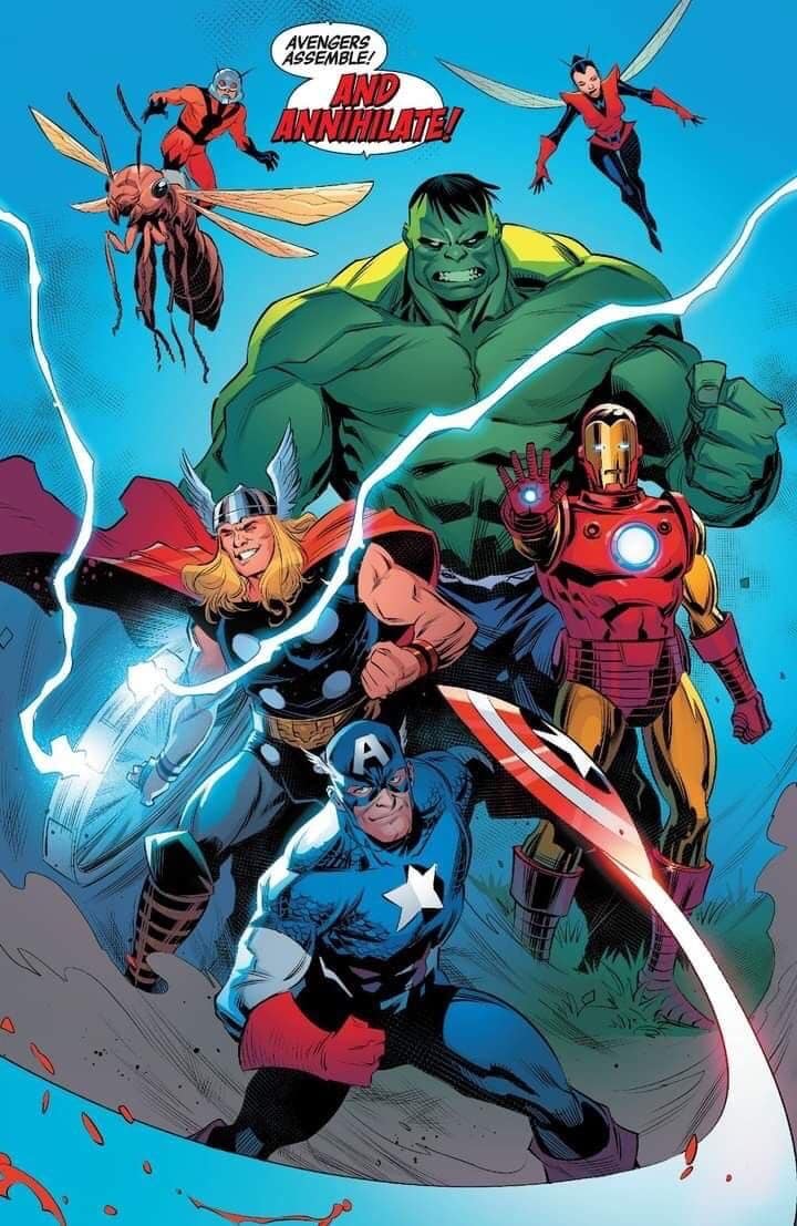 Avengers Assemble Action Scene Print Poster