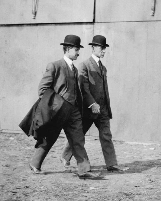 Aviators Orville And Wilbur Wright Brothers Glossy Photo Print Photograph