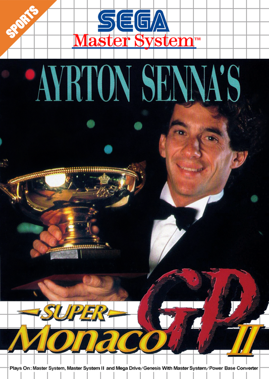 Ayrton Senna'S Super Monaco Gp Ii Sega Master System Print Poster