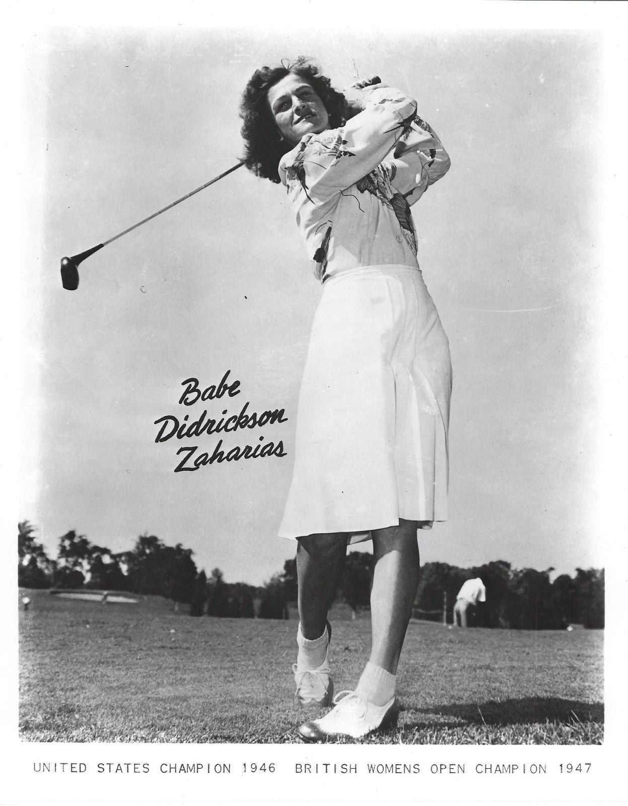Babe Didrickson Zaharias Magnet Golf Picture Lpga