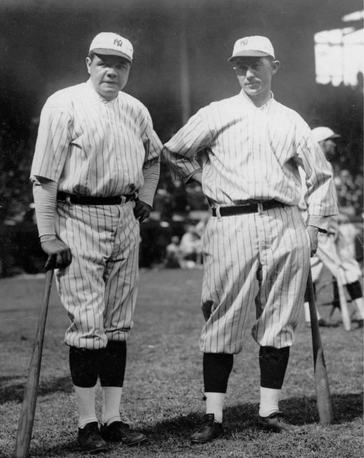 Babe Ruth & Home Run Baker Keychain New York Yankees Ny Baseball Picture Mlb