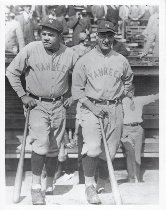 Babe Ruth & Lou Gehrig Magnet New York Yankees Ny Baseball Picture On Step
