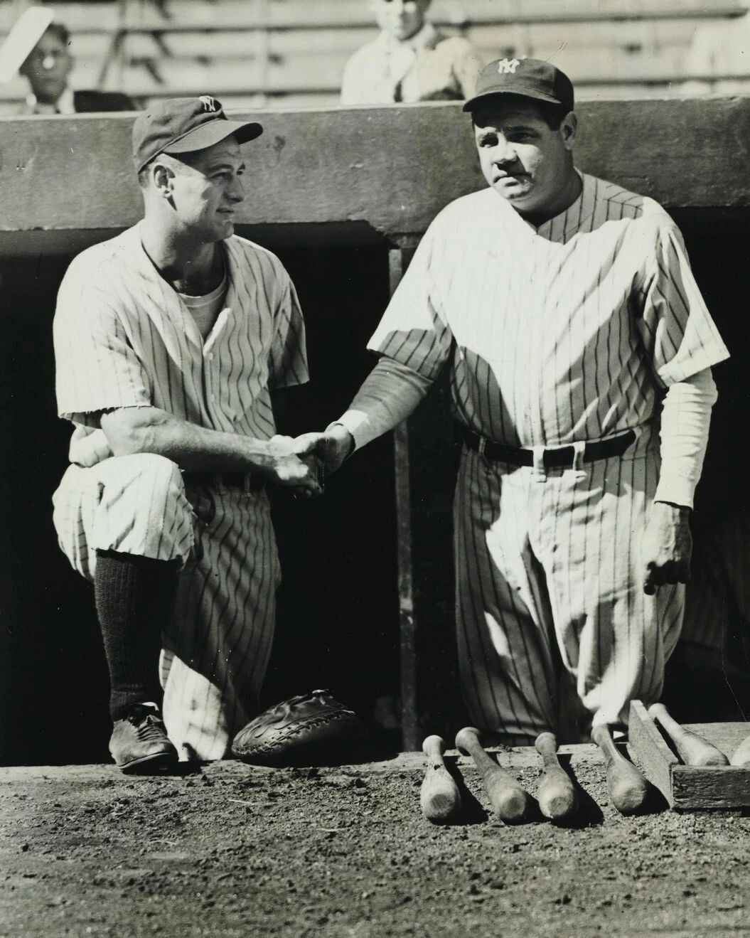 Babe Ruth & Lou Gehrig Magnet New York Yankees Ny Baseball Picture Shaking