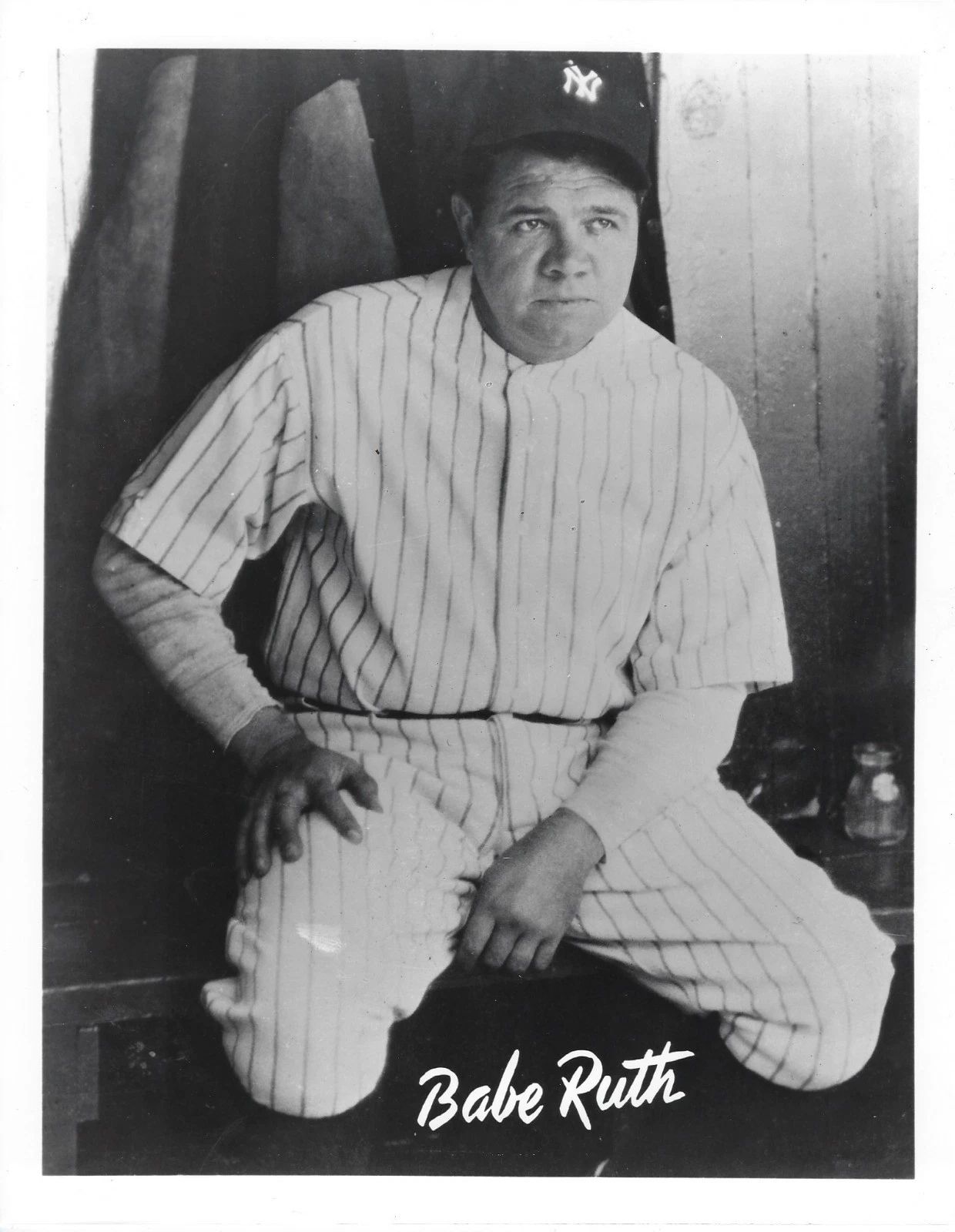 Babe Ruth Magnet New York Yankees Ny Baseball Close Up In Dugout