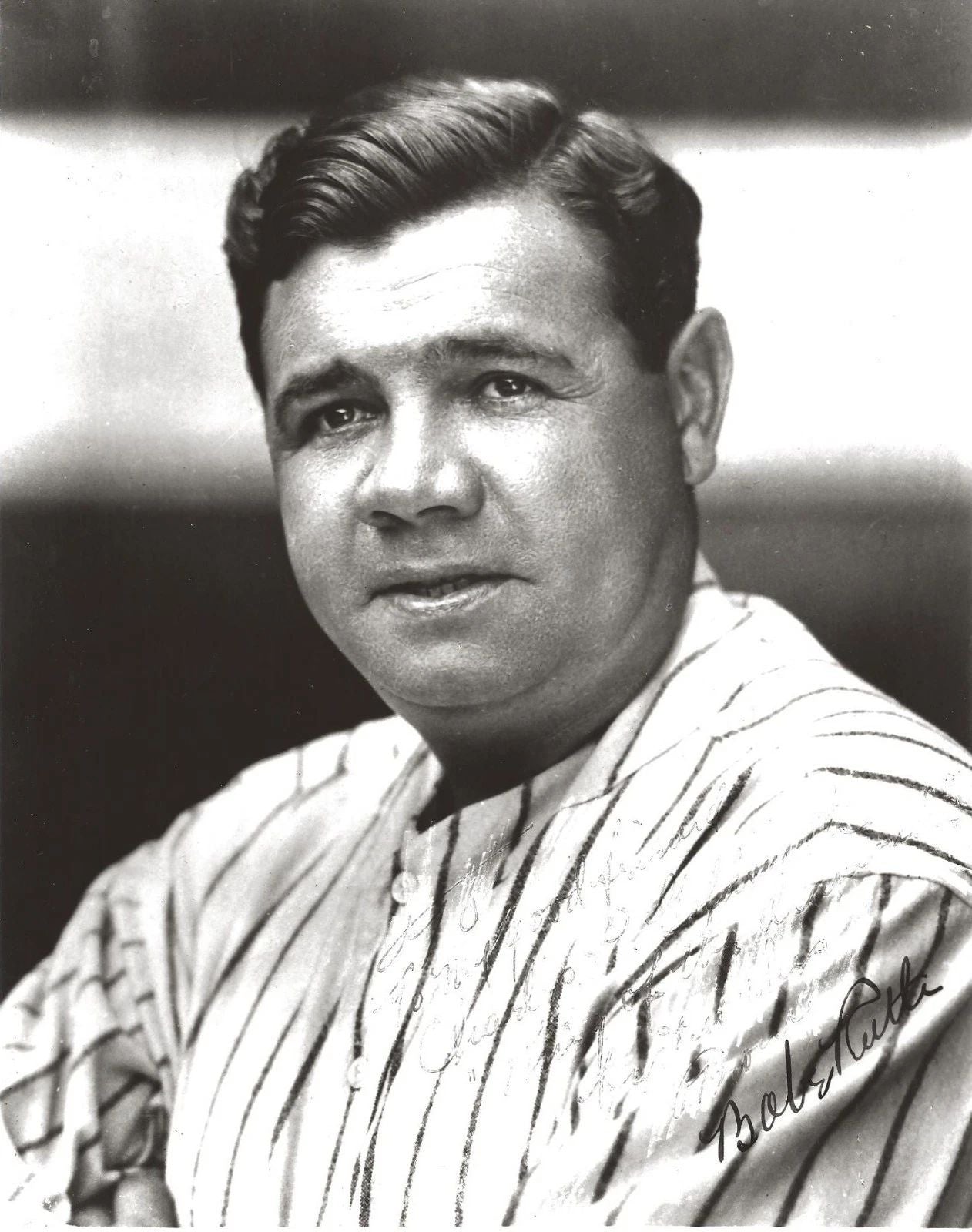 Babe Ruth Photo New York Yankees Ny Baseball Close Up No Hat