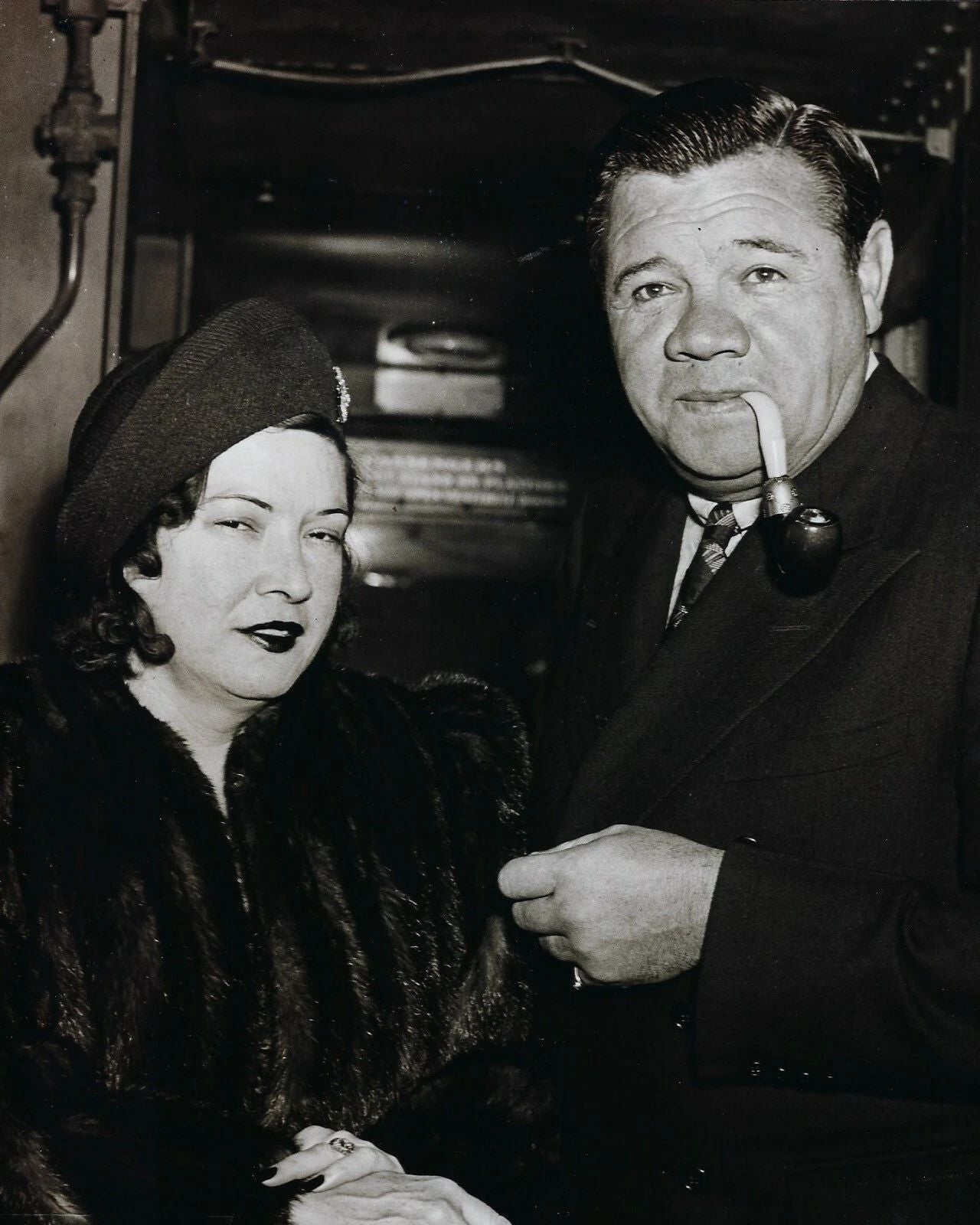 Babe Ruth & Wife Magnet New York Yankees Ny Baseball Picture Close Up