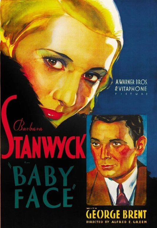 Barbara Stanwyck & George Brent In Baby Face Movie Magnet Picture Magnet