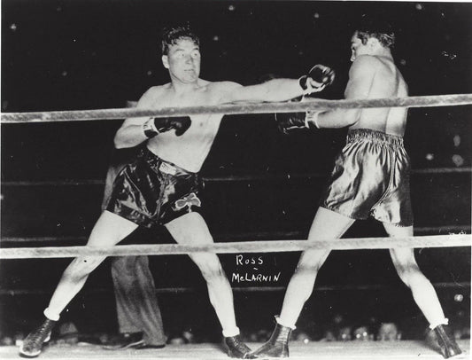 Barney Ross Vs Jimmy Mclarnin Keychain Boxing Picture Bw