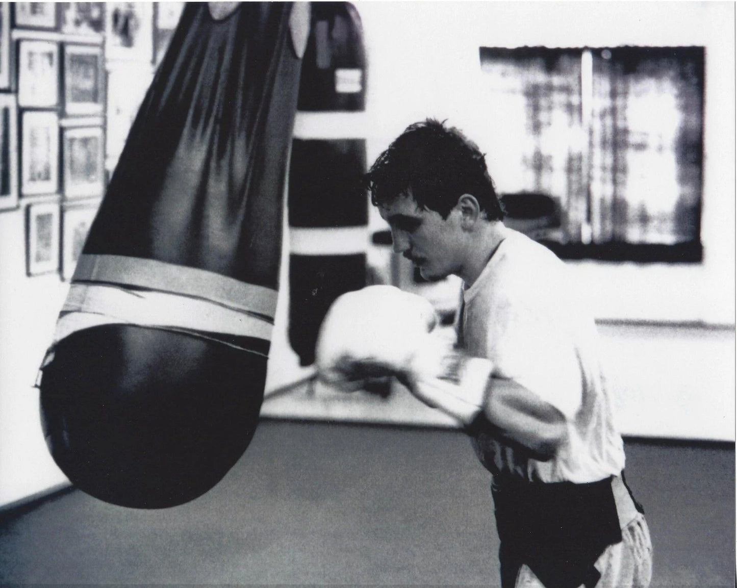 Barry Mcguigan Keychain Boxing Picture In Training