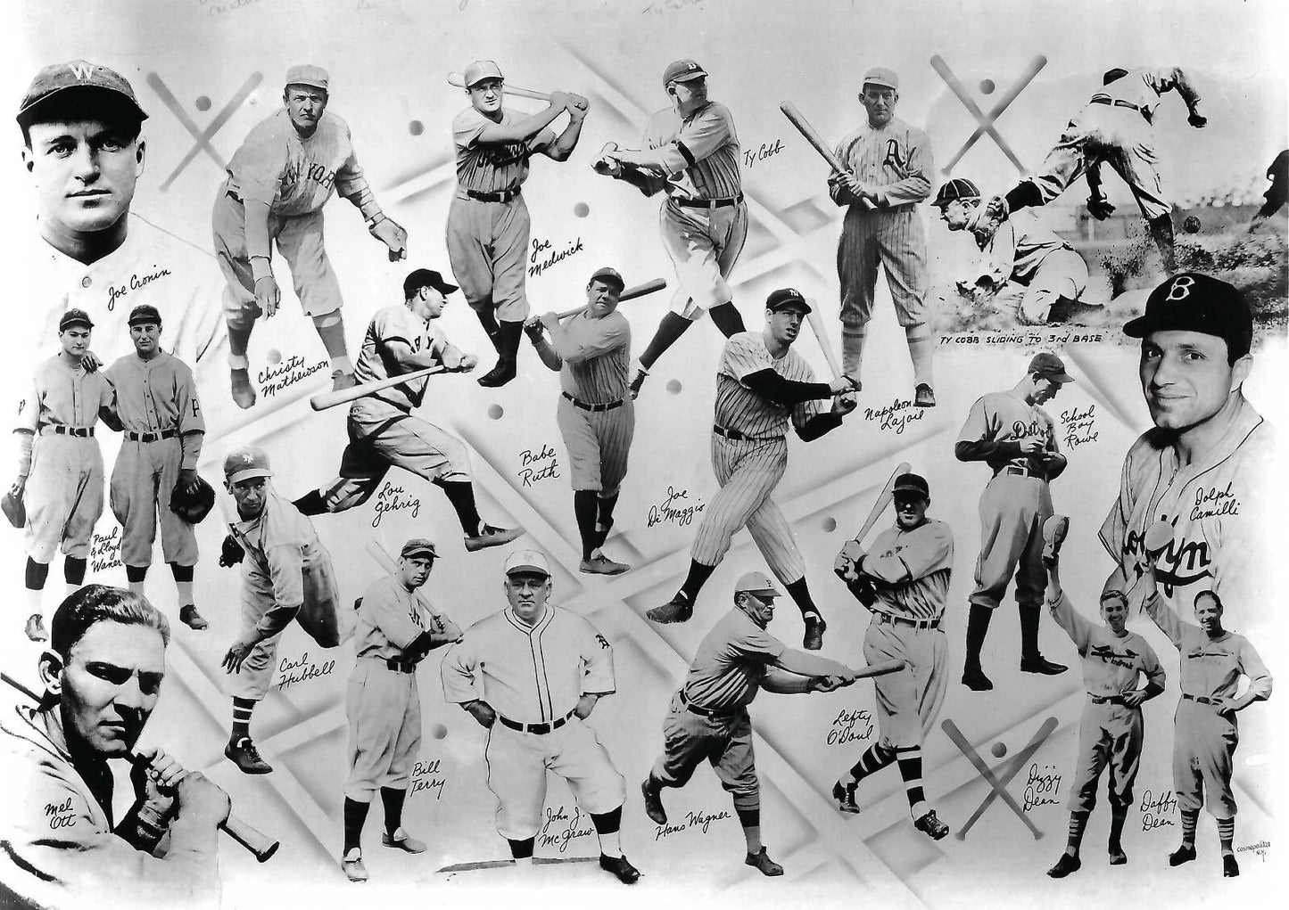 Baseball Legends Magnet 22 Mostly Hof'Ers Baseball Picture Mlb