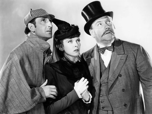 Basil Rathbone Nigel Bruce Ida Lupina Sherlock Holmes Movie Keychain Print