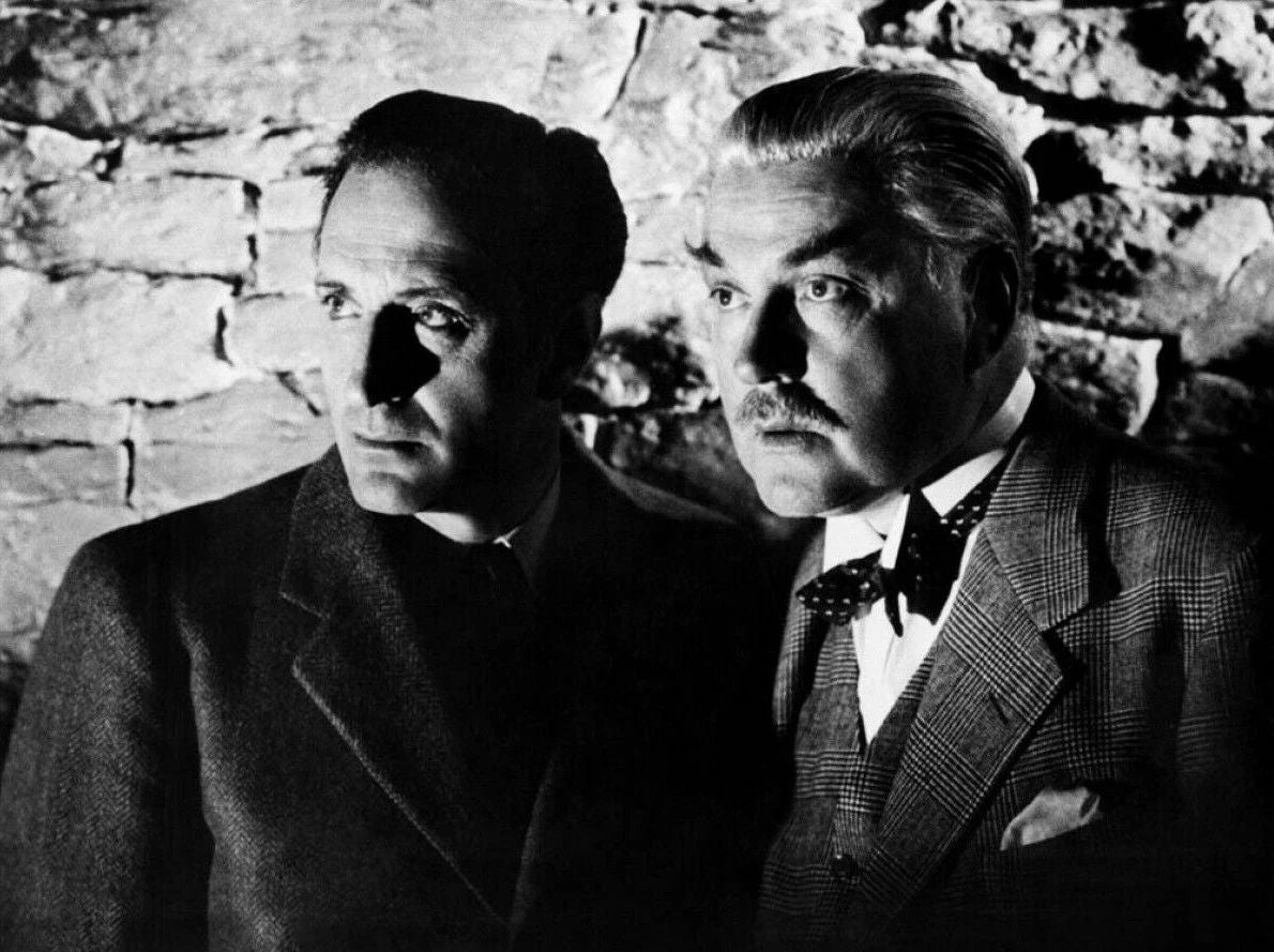 Basil Rathbone Nigel Bruce Sherlock Holmes Movie Picture Keychain Print