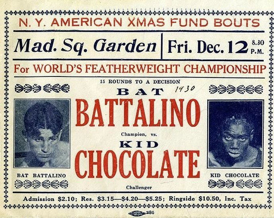 Battling Bat Battalino Vs Kid Chocolate Magnet Boxing Picture