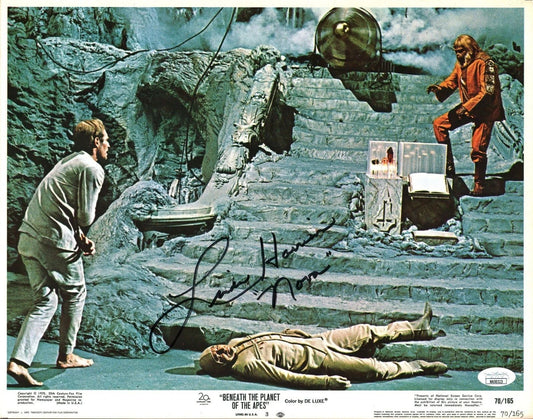 Beneath The Planet Of The Apes Lobby Card Reprint Autograph Keychain 5 X 7