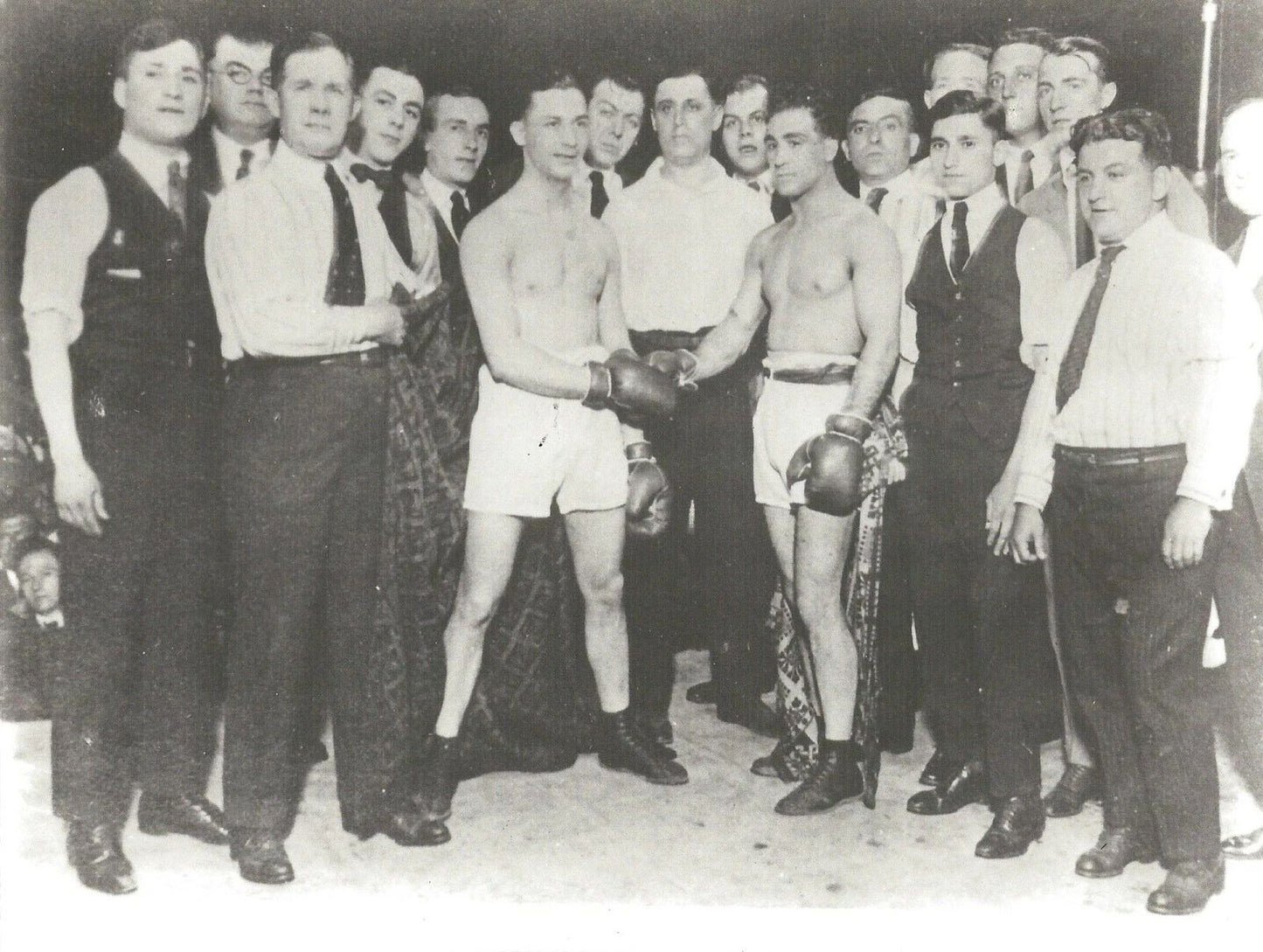 Benny Leonard Vs Johnny Dundee Magnet Boxing Picture Bw